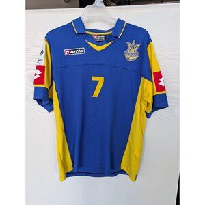 Adidas UKRAINE AWAY 7 SHEVCHENKO FOOTBALL SHIRT SOCCER JERSEY  SIze Medium 2006